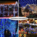 KNONEW Outdoor Christmas Lights 500 LED 197ft String Lights 8 Modes & Memory Fairy Light Plug in Waterproof LED String Lights for Xmas Yard Tree Wedding Party (Blue and White) by GreenHaven Gardens