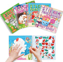gisgfim 4Pcs Paint by Sticker Books Sticker by Number Books Activity Puzzle Book Craft Art Gift with Mermaid Cat Dog Silly Snack 32 Pictures Sticker by Number Book Set Party Favors by TinyTreasures Baby Boutique