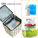 Breastmilk Cooler Bag with Ice Pack Fits 4 Baby Bottles Up to 9 Ounce Insulated Baby Bottle Bag Breast Milk Cooler on The Go with Strap Baby Bottle Cooler Bag for Nursing Mom Daycare or Travel by TinyTreasures Baby Boutique