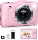 Digital Camera, FHD 1080P Kids Camera Digital with 16x Zoom Anti Shake, 32GB Card, 4K 48MP Portable Compact Point and Shoot Cameras, Vintage Small Camera for Teens Beginner Kids Present by TinyTreasures Baby Boutique