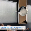 Window Film Privacy Day and Night with Installation Tools, Static Cling Glass Film Ideal for Home Shower Office Glass Door (Flash Diamond, 35.4 x 78.7 Inch) by CozyNest Decor