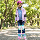 Kids Knee and Elbow Pads Set, 7 in 1 Skating Protective Gear for Skateboard, Roller Skating, Scooter, Cycling, 3-8 Years by TinyTreasures Baby Boutique