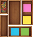 ROYAL CRAFT WOOD Premium Carbonized Bamboo Sticky Note Holder – Elegant & Durable Post-It Note Dispenser for Office Desk Organization by CozyNest Decor