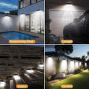 Large Solar Motion Lights Outdoor, 318 LED Super Bright Shed Lights with 3 Lighting Mode, IP65 Waterproof Solar Bar Light, Great for Outside Wall Yard Chicken Coop Garden - 2 Pack by GreenHaven Gardens