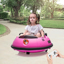 12V Electric Ride on Bumper Car for Toddlers, Kids Bumper Car with Remote Control, 360 Degree Spin, LED Lights, Dual Joysticks, Safety Belt for 18+ Months Kids, Pink by TinyTreasures Baby Boutique