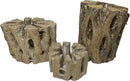 3 Natural Cholla Wood Air Plant Display Holders Tiered 1, 2 & 3 inch Individually Unique Round Decorative Stands by GreenHaven Gardens