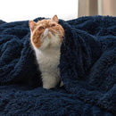 Bedsure GentleSoft Fluffy Navy Blue King Size Blanket for Bed, Thick Soft Sherpa Faux Fur Fleece Bedding Fuzzy Plush Winter Warm Heavy Large King Blanket, Cozy Blue Gifts for Men Women, 108x90 by CozyNest Decor