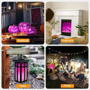 Hompavo 【Upgraded】 LED Flame Lights with Remote & Timer, Waterproof 4-Mode Rechargeable Battery Operated Flameless Candles, Pillar Flickering Lanterns for Room Patio Wedding Halloween Home Decor by GreenHaven Gardens