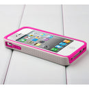 Pink White Zebra Hard & Soft Armor Case for iPhone 4/4S