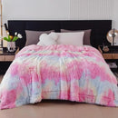 GONAAP Fuzzy Faux Fur Throw Blanket Queen Size Tie-dye Rainbow Super Soft Cozy Plush Fuzzy Shaggy Blanket for Couch Sofa Bed (Tie-dye Rainbow, Queen(90"x90")) by CozyNest Decor