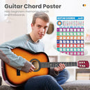 Moukey 38" Acoustic Guitar for Beginners Kids Youth Adult Dreadnought Guitarra Acustica Kit with Chord Poster, Gig Bag, Tuner, Picks, Nylon Strings, Capo, Strap - Sunburst by TinyTreasures Baby Boutique