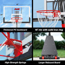 Basketball Hoop Outdoor 10 FT Height Adjustable, Portable Basketball Goals Systems with 45" Backboard for Youth Adults Kids - Backyard, Driveway, Indoor Play by TinyTreasures Baby Boutique