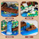 Peach Blossom Pond Micro Mini Building Blocks Set for Adults and Kids, Chinese Architecture Cherry Bonsai Gift Toys with String Lights, Japanese Flowers Tree House Micro Bricks (3320PCS) by GreenHaven Gardens