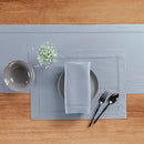 Solino Home Linen Dusty Blue Table Runner 108 Inches Long - 100% Pure Linen Hemstitch 14 x 108 Inch Table Runner for Dining, Fall, Autumn, Thanksgiving - Classic Hemstitch by CozyNest Decor