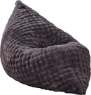 Hobestluk 3 in 1 Bean Bag Chair Giant Bean Bag Chairs for Adults with Bubble Cover Convertible Bean Bag Floor Cushion with Machine Washable Cover for Living Room (Bubble Dark Grey) by CozyNest Decor