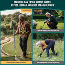 SOMOLUX 52'' Weed Puller Tool Stand-up Weeder with Metal Long Handle/Stainless Steel Claw, Gardening Manual Tool Weed Gripper/Picker/Remover No Bending/Kneeling to Remove Dandelion Form Lawn Patio by GreenHaven Gardens
