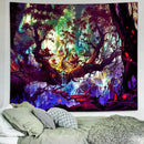 Delur Fantasy Forest Tapestry Mystical Landscape Magical Enchanted Forest Tree Nature Tapestry Psychedelic Wall Hanging Headboard for Bedroom Living Room Home Decor (70.8" x 92.5") by CozyNest Decor