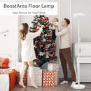 BoostArea Torchiere Floor Lamp, 24W Super Bright LED Standing Lamp, Stepless Dimmable Pole Lamp with 3000K Lighting, Glass Lampshade, 71Inch Tall Metal Modern Floor lamps for Living Room/Bedroom White by CozyNest Decor