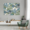 Asian Floral Wall Tapestry, 40"x30", Bedroom & Living Room Decor by CozyNest Decor