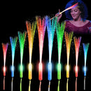 28 Pcs Sparkler Firework Sticks Glow Fiber Optic Wands, LED Flashing Sticks Light Up Toy for Kids Adults, Glow in The Dark Party Favor Supplies Bulk Rave Magic Decoration for Wedding Halloween Easter by TinyTreasures Baby Boutique