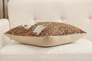 Charlotte Home Furnishings Pimpernel Tobacco Brown Floral Throw Pillow Cover 18” x 18” – Botanical Tapestry Cushion Cover for Sofa or Bed | Jacquard Woven in Europe | Insert Not Included by CozyNest Decor