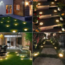 ODEETRONIC Solar Ground Lights Outdoor, 12 Packs 8 LED Solar Path Lights, Solar-Powered Disk Light Waterproof, In-ground Puck Light Flat Pathway Lamp for Landscape Pathway Patio Walkway, Warm White by GreenHaven Gardens