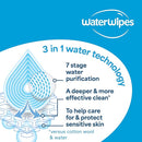 WaterWipes Sensitive+ Newborn & Baby Wipes, 3-In-1 Cleans, Cares, Protects, 99.9% Water, Unscented & Hypoallergenic, 60 Count by TinyTreasures Baby Boutique