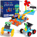 STEM Kits for Kids Ages 8-10 12-14, 4 in 1 Solar Powered STEM Toys for Boys Science Engineering Robotics Robot Building Kits Projects for Kids Age 8-12, Building Toys Crafts for Boys 8-12 6-8 by TinyTreasures Baby Boutique
