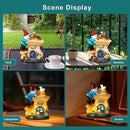 Garden Gnome Statues Figurine Lights - Solar Powered Lighting Outdoor Decorations, Gnome Build Mushroom House, Yard Art Lawn Ornaments for Porch Patio Balcony - Gnome Gifts for Women Mom by GreenHaven Gardens