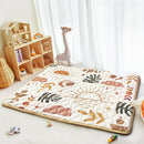 Baby Play Mats for Floor, 71”x59” Upgraded Thickness & Larger Super Soft Playmat for Babies and Toddlers, Foldable Washable, Upgrade Anti-Slip Crawling Mat for Playpen(Boho Nature) by TinyTreasures Baby Boutique