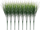 8 Pack Artificial Plants Flowers Grass Shrubs No Fade Faux Plastic Flowers Outdoor for Farmhouse Garden Porch Patio Indoor Wedding Decoration Greenery Fake Plants uv Resistant (3