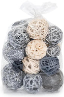 ANDALUCA Decorative Balls Bag Bowl Filler Home Decor (Silver) by CozyNest Decor