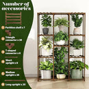 Plant Stand Indoor Outdoor Plant Shelf Tall Plant Stands Hanging Plant Holder Plant Decor Wood Plant Table for Plants in Living Room Garden Balcony by GreenHaven Gardens