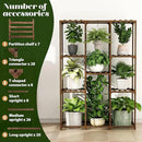 Plant Stand Indoor Outdoor Plant Shelf Tall Plant Stands Hanging Plant Holder Plant Decor Wood Plant Table for Plants in Living Room Garden Balcony by GreenHaven Gardens