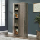 Sauder Select Storage Cabinet, Pantry Cabinet Kitchen Storage with Adjustable Shelves, Bathroom Storage Cabinet, in Silver Sycamore by CozyNest Decor