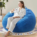 Hobestluk 3.5FT Bean Bag Chair Adult Bean Bag Chair Large Bean Bag Chair with Filler Included Teardrop Bean Bag with Removable Cover for Bedroom Living Room - (Large, Blue) by CozyNest Decor