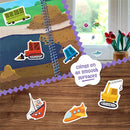 Stick4Ever Jelly Sticker Book - for Kids - Waterproof, Easy to Clean Jelly Stickers for Kids - Reusable Sticker Book for Toddlers with 50 Pcs of Reusable Stickers (Vehicles) by TinyTreasures Baby Boutique