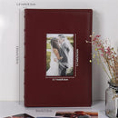RECUTMS 4x6 Photo Album 300 Pictures Sewn Premium Leather Cover Memo Recording Family Photo Album Wedding Picture Albums Anniversary Baby Holiday Albums(Brown) by TinyTreasures Baby Boutique