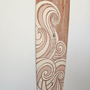Wooden Surfboard Wall Decor Growth Chart - Surf Board Decor for Kids Room, Wooden Growth Chart for Wall, Surfboard Wall Art, Surfboards for Decoration - White Wave (9.5""x 45"") by TinyTreasures Baby Boutique