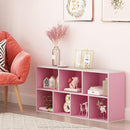 Furinno 7-Cube Reversible Open Shelf, White/Pink 11048WH/PI by TinyTreasures Baby Boutique