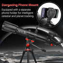 Telescope,Telescope for Adults High Powered, 90mm Aperture 900mm Professional Refractor Telescopes for Kids & Beginners, Magnification 450X,for Planet Observation with Stainless Tripod & Phone Adapter by TinyTreasures Baby Boutique