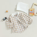 Douhoow Toddler Baby Plaid Jacket Baby Boy GIrl Flannel Hoodies Zip Up Hooded Fall Winter Outerwear Coat by TinyTreasures Baby Boutique