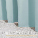 NICETOWN Sky Blue Curtains for Kids Room - Triple Weave Microfiber Home Thermal Insulated Solid Ring Top Blackout Panels/Drapes for Bedroom(Sky Blue, Set of 2, 52 x 95 Inch) by TinyTreasures Baby Boutique