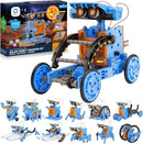 Sillbird Solar Building Robot Kit STEM Gift for Boys Aged 8-13, DIY Science Educational Toys for Kids Teens Birthday, 12-in-1 Solar or Battery Powered Robotic Set with 197 Pieces by TinyTreasures Baby Boutique