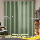 NICETOWN 100% Blackout Curtains 84 inch Long for Bedroom, Total Blackout Thermal Insulated Grommet Long Window Curtains 2 Panels Set, 2 Panels, Olive, 52 inch Wide by TinyTreasures Baby Boutique