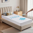 BEDLORE 2 Pack Waterproof Mattress Protector, Twin XL Size Mattress Pad with Deep Pocket Fitted Up to 6-15 inches, Soft Noiseless Single Bed Mattress Cover for Bedroom (White) by TinyTreasures Baby Boutique