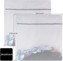 2 XX-Large Honeycomb Mesh Laundry Bag Delicates Durable for Washing Machine,24 x 24 Inches lingerie bags for Laundry, Travel Storage Organize Bag for Cotton Clothes,Sheet,Sweater, Shoes by TinyTreasures Baby Boutique