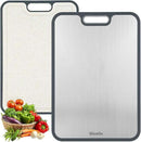 Titanium Cutting Board for Kitchen, Double Sided Cutting Boards for Meal Prep with Pure Titanium and Wheat Straw PP, Dishwasher Safe Chopping Board for Meat Vegetables Fruits, Large Size, 16”×11” by CozyNest Decor