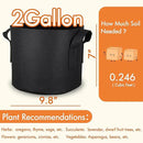 Gardzen 10-Pack 2 Gallon Grow Bags, Aeration Fabric Pots with Handles, Heavy Duty Cloth Pots for Plants by GreenHaven Gardens