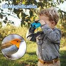 Binoculars for Kids 8x21, Gift for 3-12 Years Boys & Girls, Compact Kids Binoculars High-Resolution Shockproof Mini Binoculars for Bird Watching, Hiking, Camping, Travel Blue 302 by TinyTreasures Baby Boutique